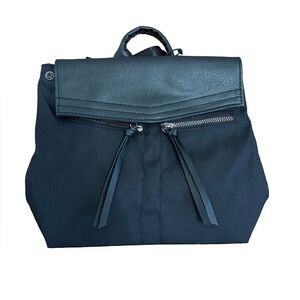 Botkier Black Mini Trigger Backpack NWT Nylon & Leather Designer Bag Purse